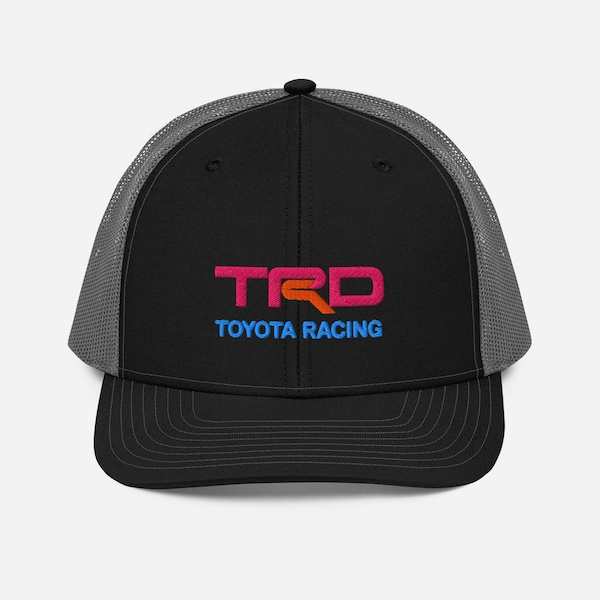 TRD Toyota Racing Trucker Hat – Embroidered Richardson 112 Cap, Off-Road TRD Gear for Toyota Enthusiasts, 4x4 Adventure Hat