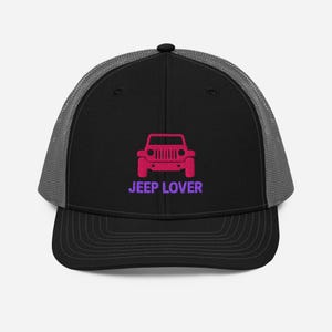 Jeep Lover Trucker Hat – Embroidered Richardson 112 Cap for Off-Road Enthusiasts, 4x4 Trail Gift, Adventure Lifestyle Jeep Cap