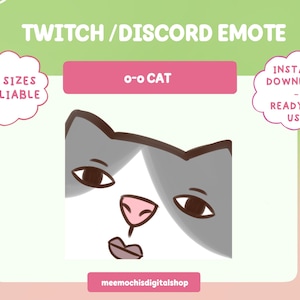 cat meme Individual Emote (1) ｜ twitch discord emotes/badges｜streaming emote cute kitty all good im okay kawaii