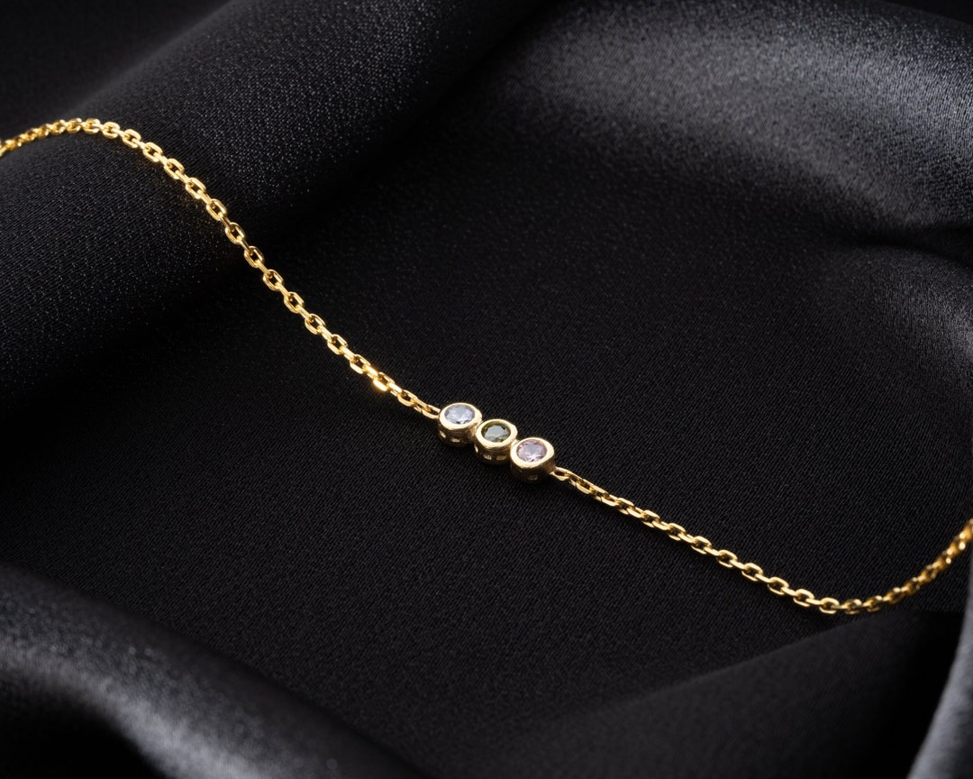 Custom Family Birthstone Bracelets for Grandma Bracelet for Mom