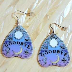 Planchette Earrings, Ouija, Spirit Board, Pointer, Magic, Spell Bound, Spirits, Ghosts, Halloween Earrings, Spooky Vibes, Spooky Season