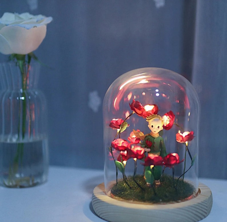 DIY Little Prince Lamps, Nightlight, Gift, Valentine's Day, Gift For Her, Gifts For Kids, Arts and Crafts, DIY gifts image 3