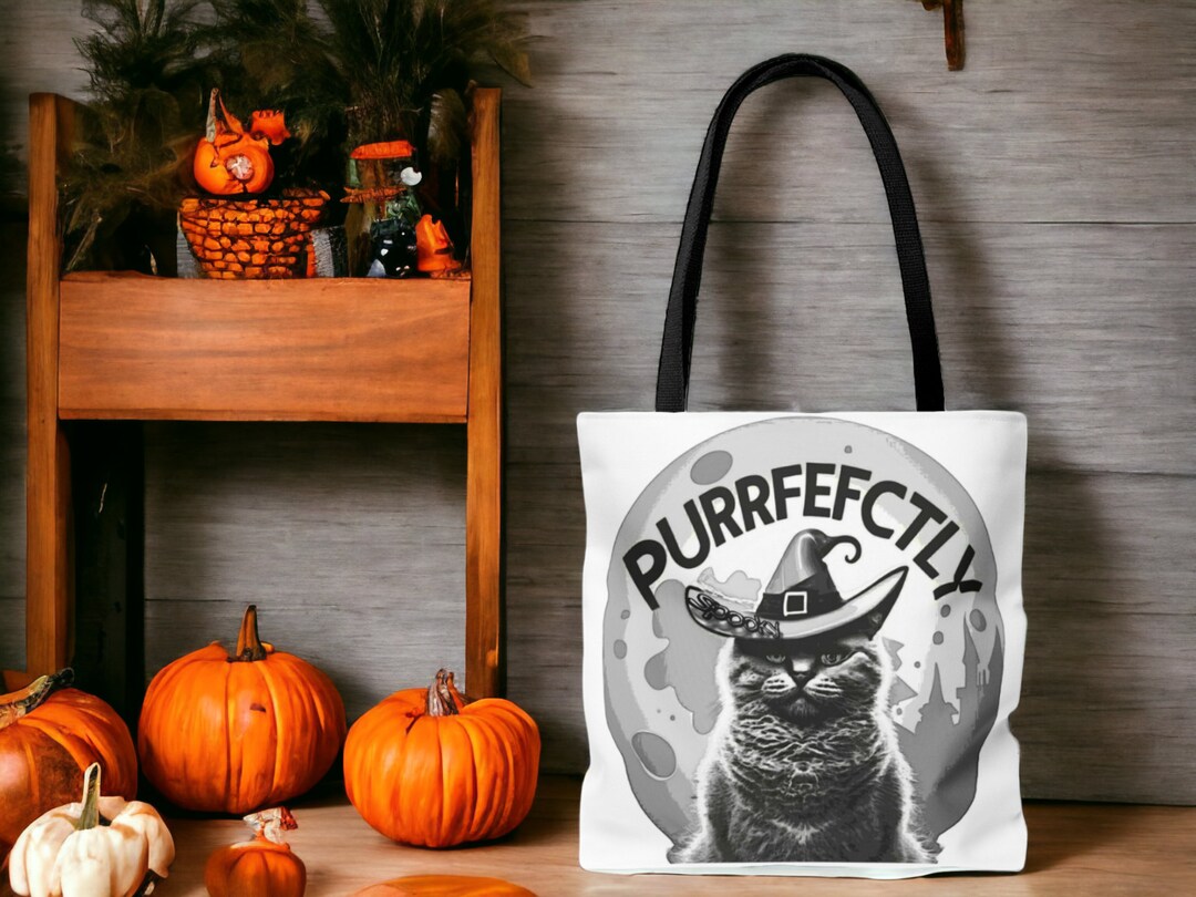 Color Your Own Halloween Tote Shoulder Bag Decorate Your Way Etsy