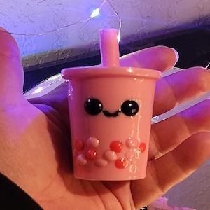 Mini Kawaii Boba Tea – 3D Printed Figure with Glossy Finish, Bubble Tea, Cute Kawaii, 3d Toys, Drinks Cup