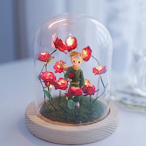 DIY Little Prince Lamps, Nightlight, Gift, Valentine's Day, Gift For Her, Gifts For Kids, Arts and Crafts, DIY gifts image 1