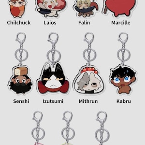 Dungeon Meshi Charms laios Marcille Chilchuck Senshi Izutsumi Falin Kabru Mithrun walking mushroom familiar Delicious in Dungeon keychains