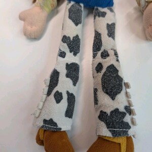 Jessie Toy Story Cowgirl Plush Doll Yarn Hair Red Hat Cow Print Pants immagine 8