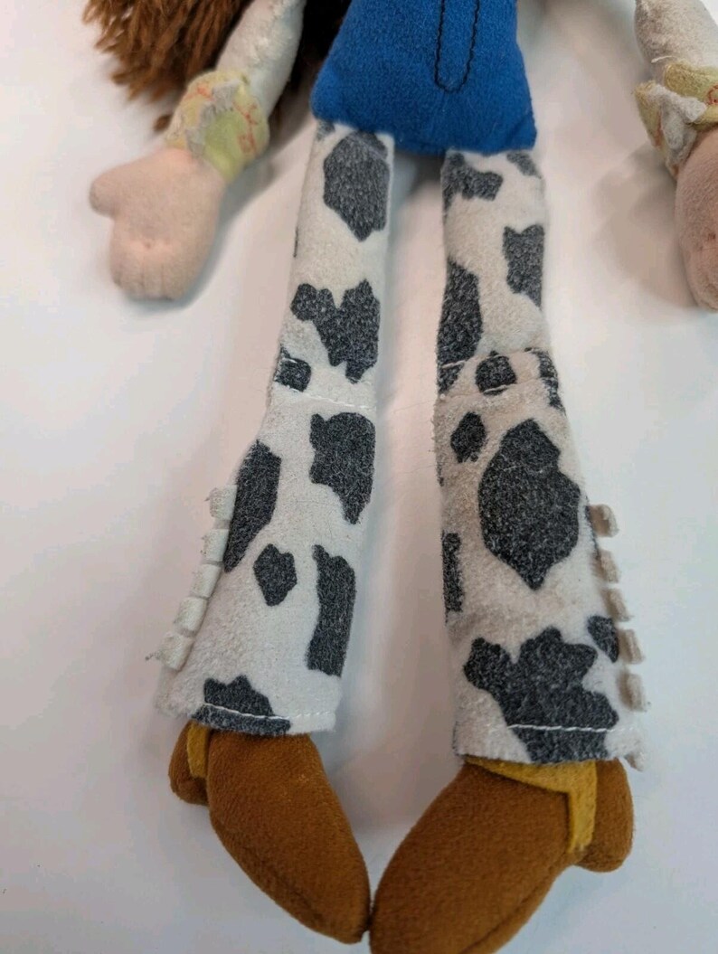 Jessie Toy Story Cowgirl Plush Doll Yarn Hair Red Hat Cow Print Pants immagine 8