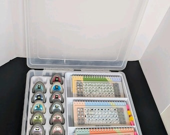 Lotto di 13 cartucce Cricut Set completi Manuale di sovrapposizione Custodia ArtBin Link sconosciuto