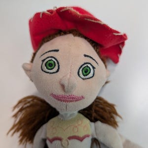 Jessie Toy Story Cowgirl Plush Doll Yarn Hair Red Hat Cow Print Pants immagine 3
