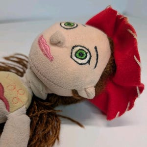 Jessie Toy Story Cowgirl Plush Doll Yarn Hair Red Hat Cow Print Pants immagine 2