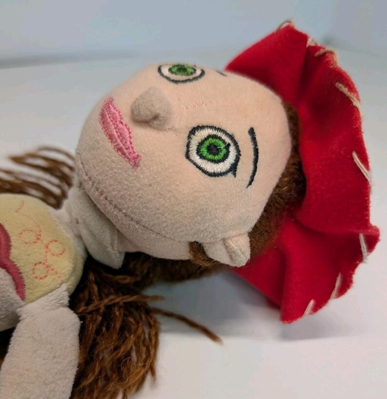Jessie Toy Story Cowgirl Plush Doll Yarn Hair Red Hat Cow Print Pants immagine 2