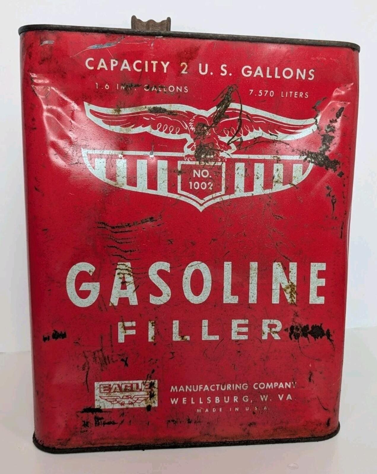Vintage Metal Gasoline Can - Etsy