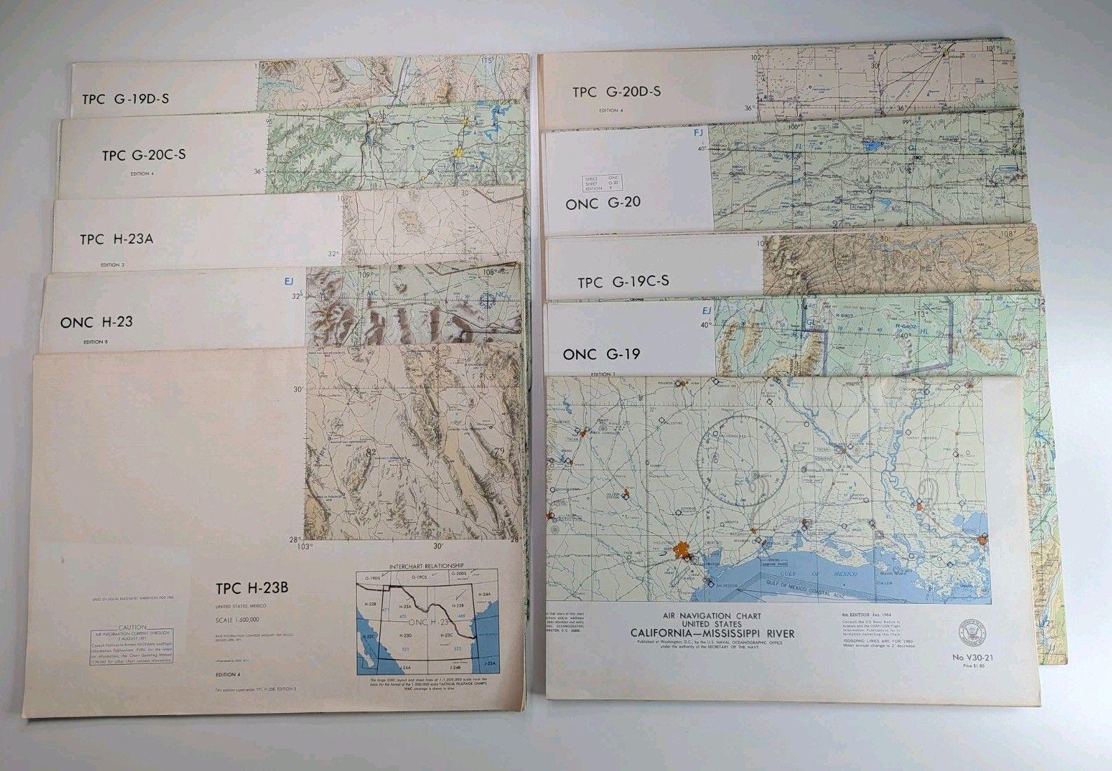 Vintage Aeronautical Charts - Etsy