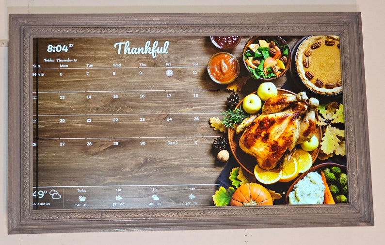 Smart Screen With Digital Wall Display and Calendar Etsy