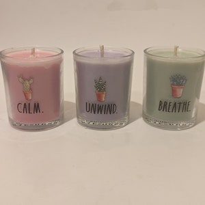 Tranquility Bundle: Lavender, Eucalyptus, Rose Scented Candles