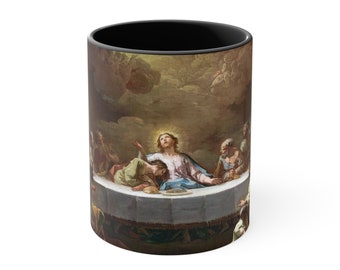 Last Supper Coffee Mug 18th Century | Classic Jesus Mug | Vintage Artwork Cup | Christian Mug | Last Supper Mug for Men & Women Religious