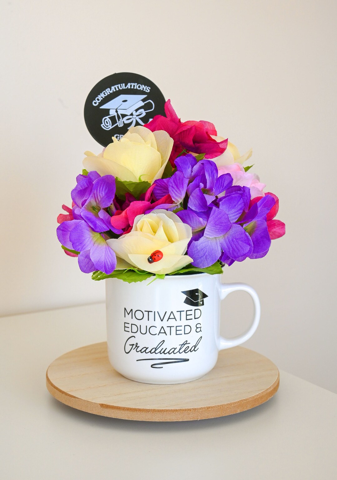 Graduation Flower Arrangement Graduation Gift Graduated Floral