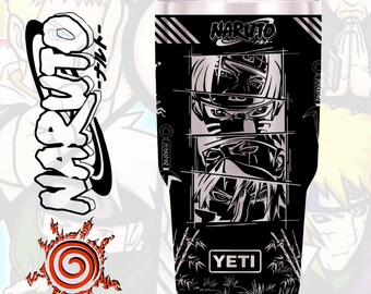 Personalized Yeti 30oz Naruto Theme Tumbler, Laser Engraved With