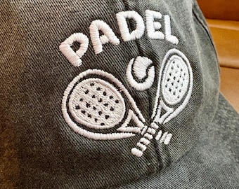 PADEL Embroidered Cap – Vintage Style, Adjustable Unisex Sports Hat