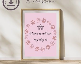 Dog quote print, dog quote digital print, dog print, dog lover gift, dog wall art print, home decor, humour wall art, funny dog quote