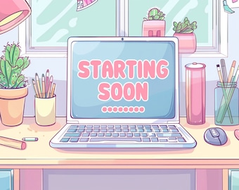 Custom Twitch Stream Animated Screens: Overlay Pack