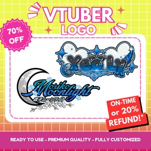 Custom Vtuber Logo | Kawaii Logo | Cute Logo | Text Logo | PNGTuber Logo | GIF logo | Logo Commission, GIFTuber Logo | Stream Logo
