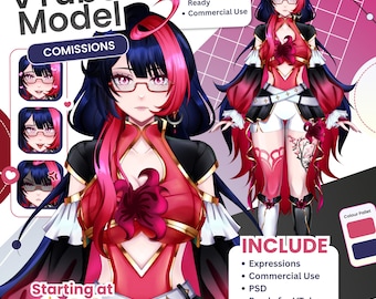 Benutzerdefiniertes Anime-VTuber-Modell | Sofort einsatzbereiter VTuber