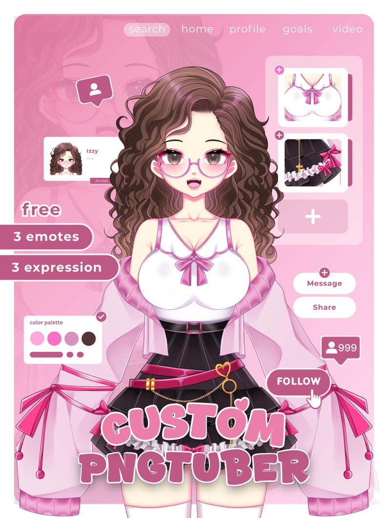 Custom Pngtuber Model: Streaming Avatar Design