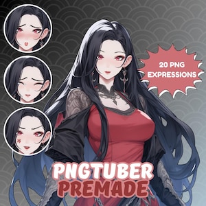 Klaar voor gebruik Necromancer Girl Premade Pngtuber | Png-knolkarakter | Ontwerp van png-knol | Halloween-pngknol | Live2d-model | Pngtuber voor meisje