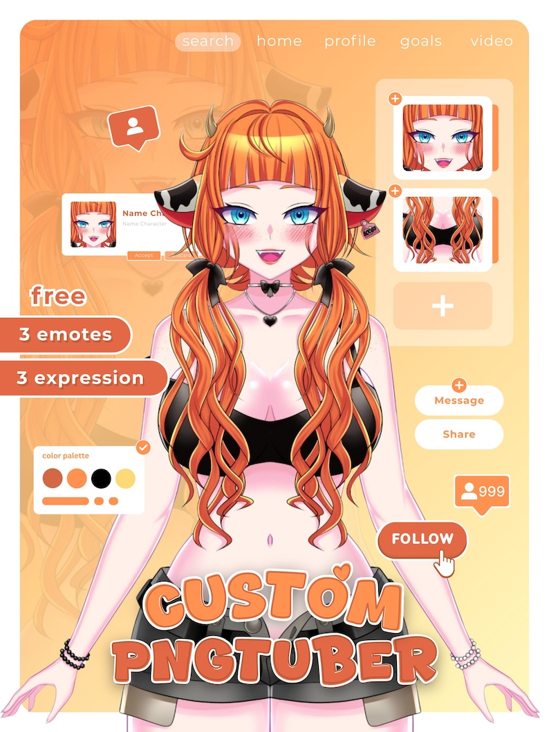 Custom Pngtuber Model: Streaming Avatar Design