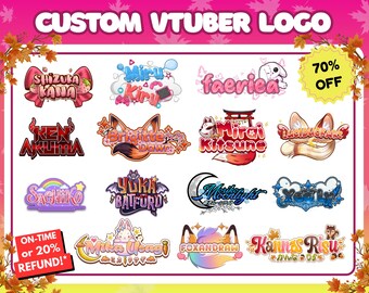 Custom Vtuber Logo | Vtuber Logo | Text Logo | Cute Logo | Kawaii Logo| PNGTuber Logo | Streamers Logo | Custom Logo | for Twitch