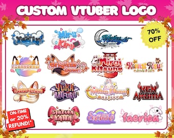 Custom Vtuber Logo | Vtuber Logo | Text Logo | Animated logo | Cute Logo | Kawaii Logo| PNGTuber Logo | Streamers Logo | Twitch | Discord
