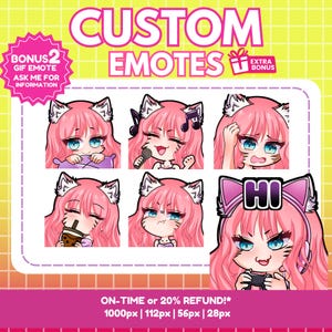 Animated Twitch Emotes, Custom Emotes for Vtuber, Kick, YouTube, Facebook & Discord Stream