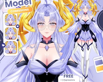 Custom Anime VTuber Model | Live2D Ready Avatar