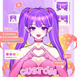 Custom Pngtuber Model: Streaming Avatar Design