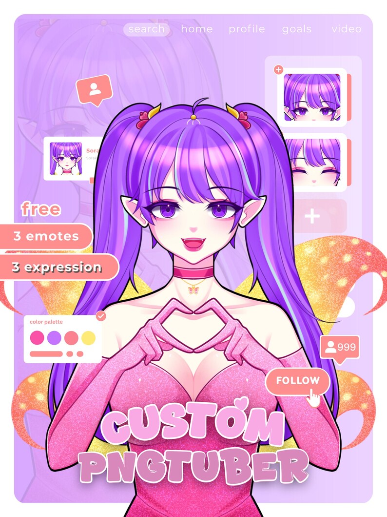 Custom Pngtuber Model: Streaming Avatar Design