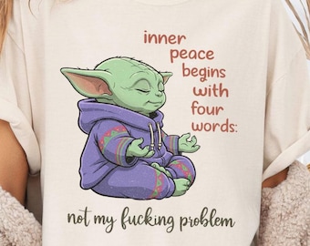 Grappig Grogu Comfort Colors-T-shirt | Sarcastisch Star Wars-T-shirt