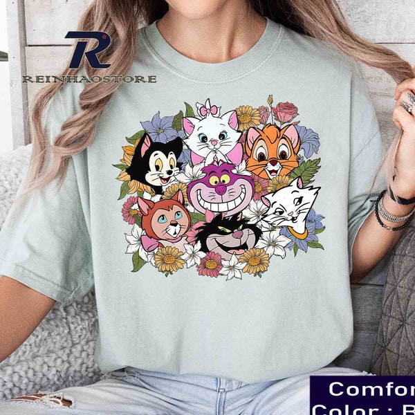 Vintage Disney Life Is Better With A Cat, Disney Cats Mom, Disney Gift For Cat Lovers, Marie, Figaro, Oliver, Duchess, Lucifer, Cheshire