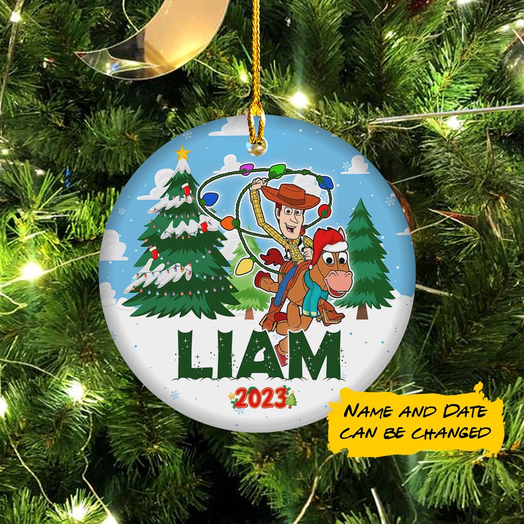 Custom Toy Story Woody Christmas Ornament Toy Story Hanging Etsy