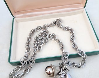 Pendentif Vintage Champignon En Argent 925 - Petit Modèle - Bijou Ancien - Occasion Superbe état