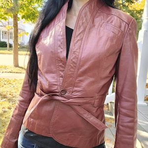 Bermans レザージャケット M キャメル バーマンズ 台湾製 古着 バーマンズ 80s ヴィンテージ ムートンジャケット 40