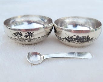 Antique Vtg Navajo Native Sterling Silver Whirling Log Fred Harvey