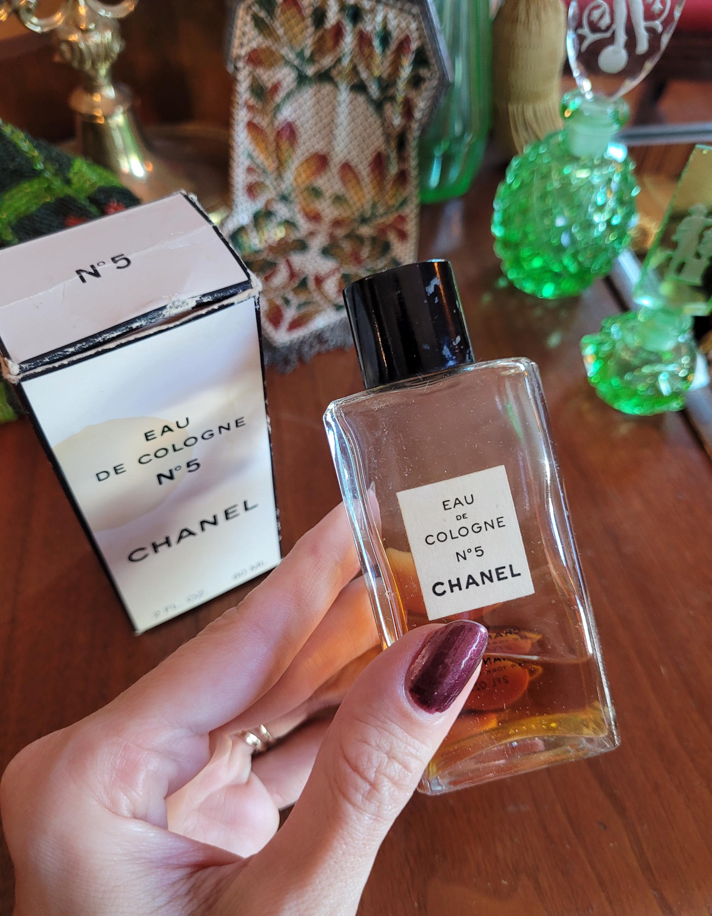Vintage 70s CHANEL No 5 Eau de Cologne 2 oz Original Formula
