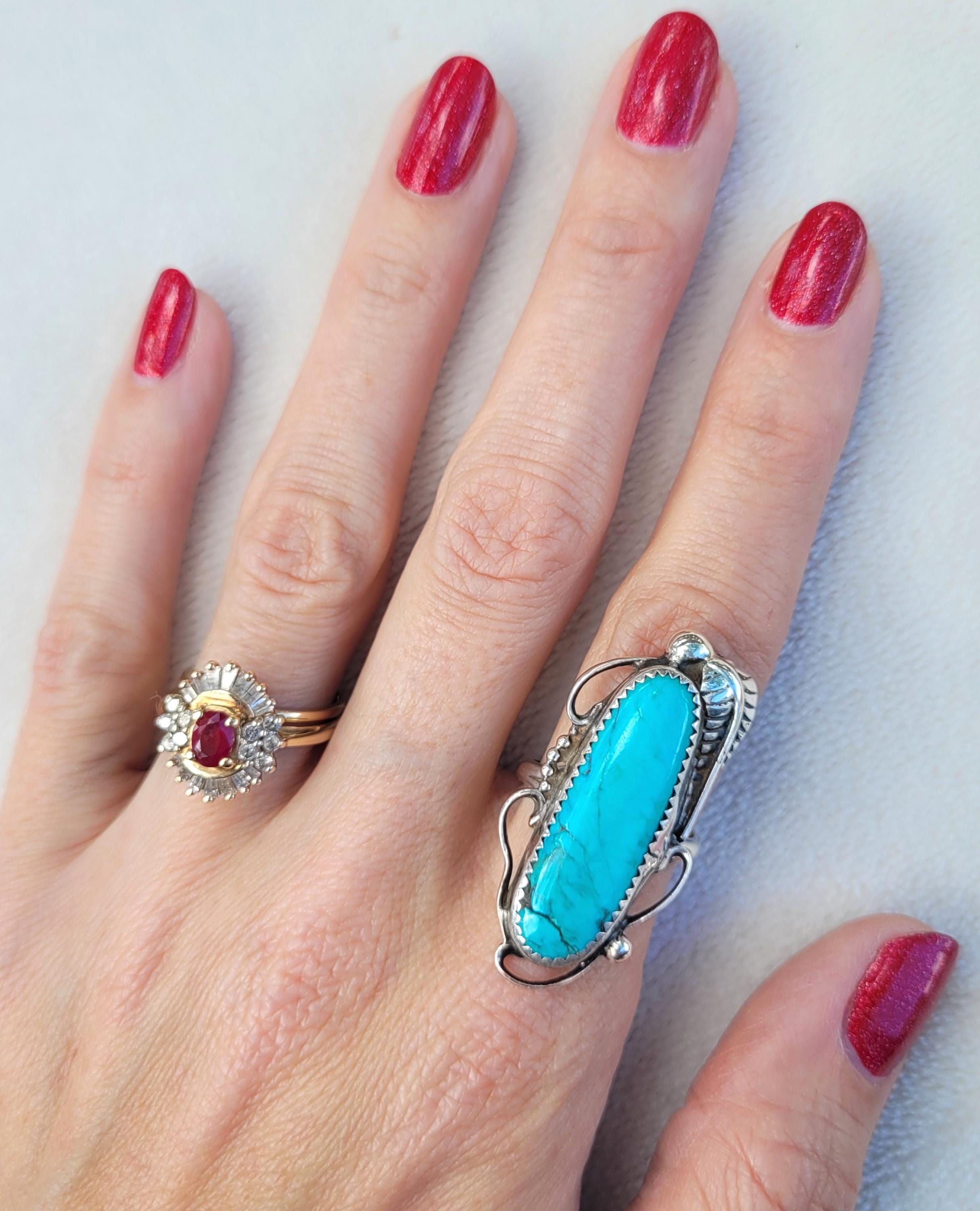 ヴィンテージ ターコイズ スターリングシルバー ネイティブアメリカン