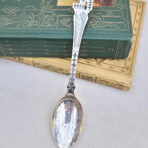 Antique Vtg Navajo Native Sterling Silver Whirling Log Fred Harvey Era Wis Spoon