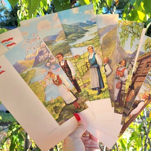 Vtg 1960s Norwegian American Line NAL Tourist Class Cruise Menus Set Of 7