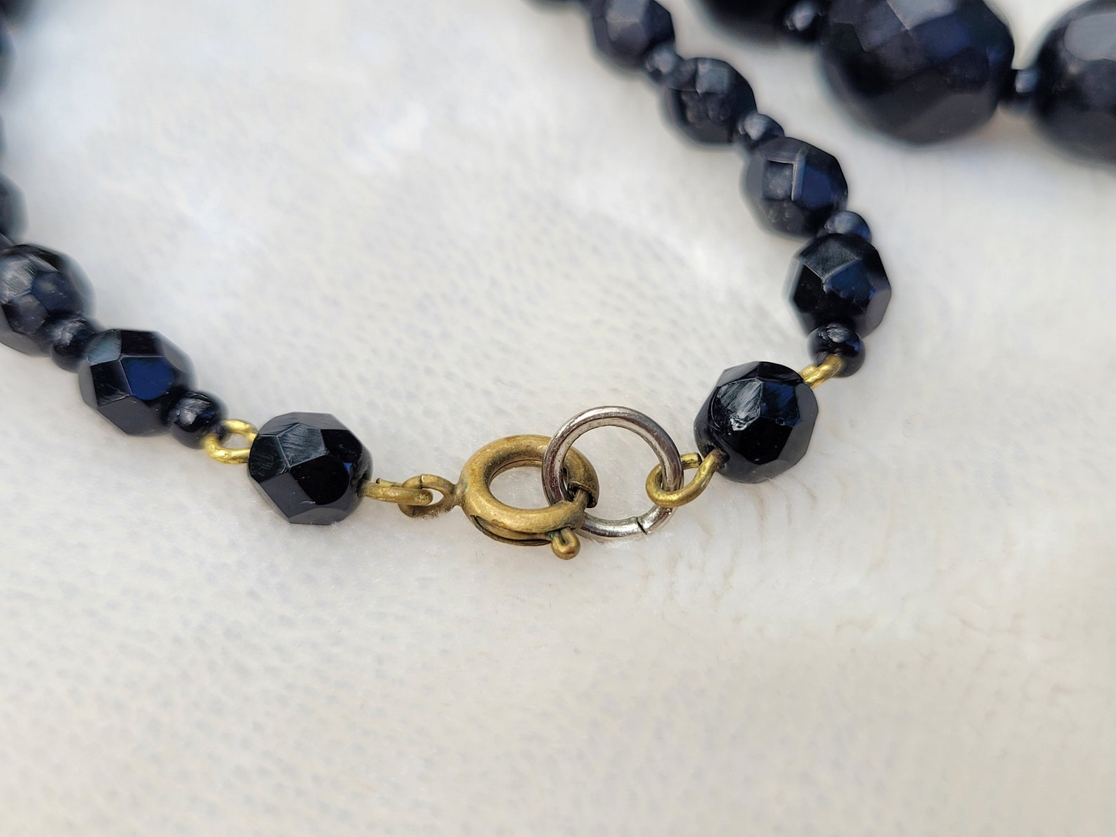 Luxe Faceted Czech Glass Crystal Beaded Ultra Long Flapper Necklace - Platinum main image 0