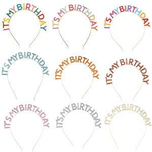 Es ist mein Geburtstags-Stirnband, Geburtstagsparty-Dekoration, buntes Party-Stirnband, Geburtstags-Tiara, Mädchen-Geburtstags-Party Requisiten, Metal Paery Stirnband