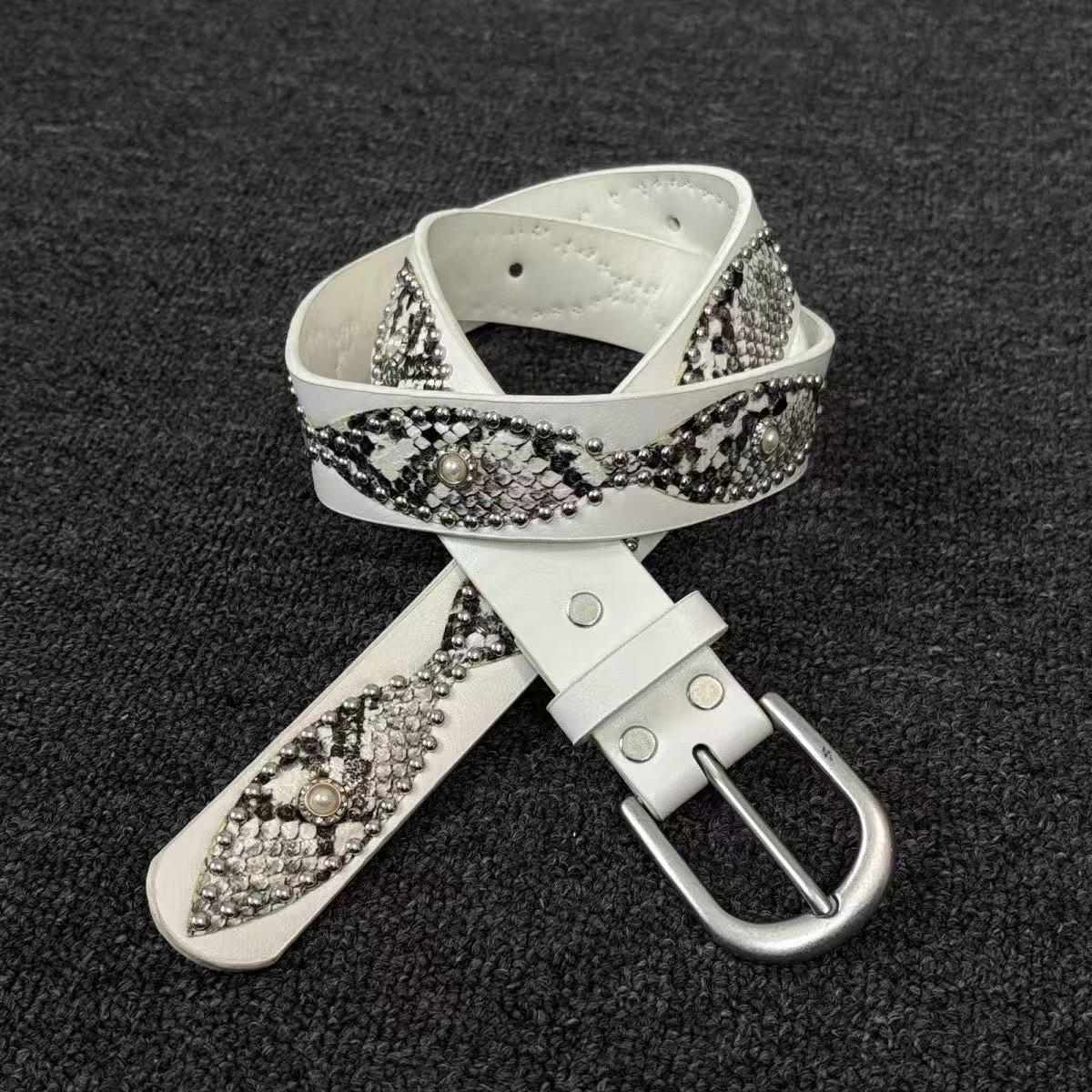 Mens White Belt Y2k - Etsy
